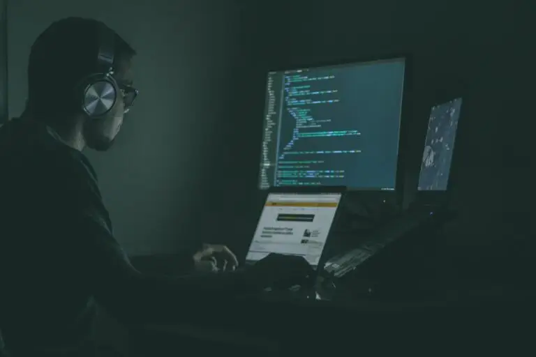 Man on computer